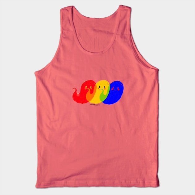 happy little ghost in RYB Tank Top by ghostieking